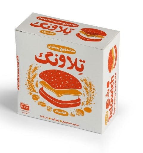 ساندویچ سفیده تخم مرغ تلاونگ ساده